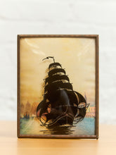 Load image into Gallery viewer, Pair of Reverse Painted Ships from the early 1900s