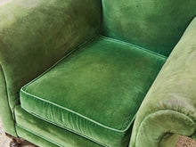 Load image into Gallery viewer, Mohair Distressed Vintage Antique Club Chair