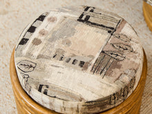 Load image into Gallery viewer, Bamboo Vintage Chair and Ottoman