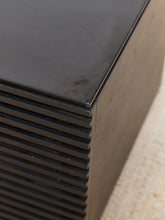 Load image into Gallery viewer, Black Top Modern Media Console