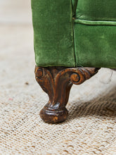 Load image into Gallery viewer, Mohair Distressed Vintage Antique Club Chair