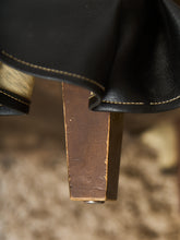 Load image into Gallery viewer, Ruffle Black Ottoman