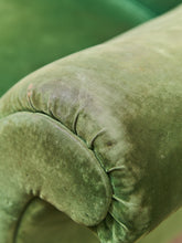 Load image into Gallery viewer, Mohair Distressed Vintage Antique Club Chair