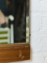 Load image into Gallery viewer, Wood Bottom Vintage Mirror