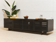 Load image into Gallery viewer, Black Top Modern Media Console