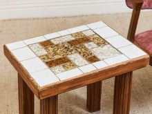 Load image into Gallery viewer, 1970’s Tiled Boho Side Table