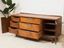 Load image into Gallery viewer, Vintage Walnut Credenza as found