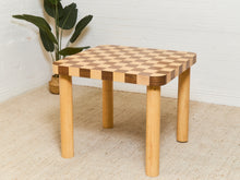 Load image into Gallery viewer, Checker, Blonde and Walnut Dining Table
