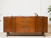 Load image into Gallery viewer, Vintage Walnut Credenza as found