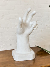 Load image into Gallery viewer, French White Fiberglass Sculpture of a Hand in the Style of Rodin