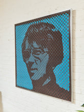Load image into Gallery viewer, Blue Self Portrait Fabric Weaving #2 by Richard Proctor