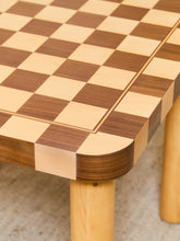 Load image into Gallery viewer, Checker, Blonde and Walnut Dining Table