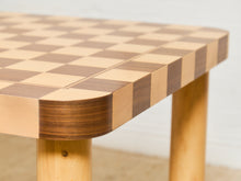 Load image into Gallery viewer, Checker, Blonde and Walnut Dining Table