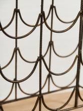 Load image into Gallery viewer, Antique Ornate Wrought Iron Pagoda-Style Wine Rack