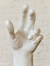 Load image into Gallery viewer, French White Fiberglass Sculpture of a Hand in the Style of Rodin