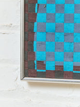 Load image into Gallery viewer, Blue Self Portrait Fabric Weaving #2 by Richard Proctor