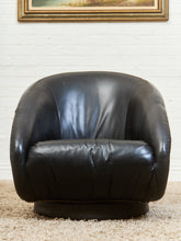 Load image into Gallery viewer, 1970’s Leather Space Age Swivel Chair