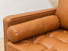Load image into Gallery viewer, Caramel Sofa Button Tufted