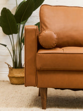 Load image into Gallery viewer, Caramel Sofa Button Tufted