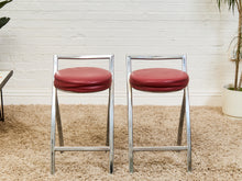 Load image into Gallery viewer, 1970’s Vintage Chrome Stools