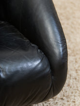 Load image into Gallery viewer, 1970’s Leather Space Age Swivel Chair