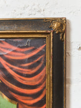 Load image into Gallery viewer, Antique Lithograph Girl on Phone