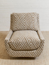 Load image into Gallery viewer, Atlas Swivel Chair in Joplin Burlap