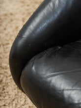Load image into Gallery viewer, 1970’s Leather Space Age Swivel Chair