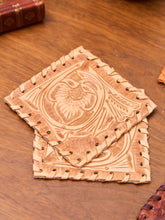 Load image into Gallery viewer, Vintage Woven Leather Coasters