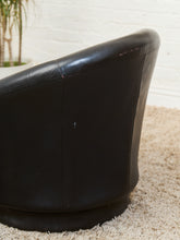 Load image into Gallery viewer, 1970’s Leather Space Age Swivel Chair