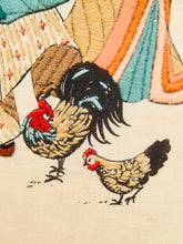 Load image into Gallery viewer, Japanese Silk Embroidery of Courtyard Musicians