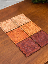 Load image into Gallery viewer, Vintage Woven Leather Coasters