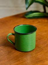 Load image into Gallery viewer, Green Enamel Vintage Cups