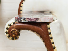 Load image into Gallery viewer, Vintage Antiques Settee with Marble Side Table