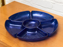 Load image into Gallery viewer, Cobalt Blue Sparkle Snack Tray