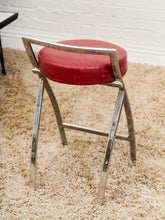 Load image into Gallery viewer, 1970’s Vintage Chrome Stools