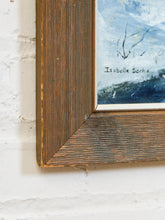 Load image into Gallery viewer, Beautiful Christmas Winter Landscape Oil Painting Snowy Landscape Signed Isabella