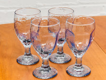 Load image into Gallery viewer, Libbey Coastal Wave Ocean Blue Goblets
