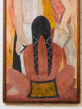 Load image into Gallery viewer, Figurative Painting with Three Men and Seated Figure