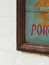 Load image into Gallery viewer, Portrait of Charles A. Lindbergh Pioneer of the Air 1927 Painted Sign