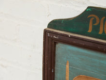 Load image into Gallery viewer, Portrait of Charles A. Lindbergh Pioneer of the Air 1927 Painted Sign