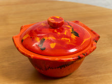 Load image into Gallery viewer, Four Piece Set of Red Orange California Pottery