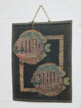 Load image into Gallery viewer, Mid-Century Fiber Art Woven Fish Motif Tapestry by Tom Taylor