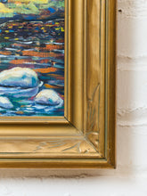 Load image into Gallery viewer, Autumn Reflections Vintage Landscape Painting