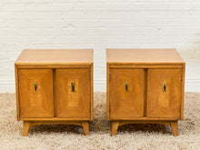 Load image into Gallery viewer, Pair of Double Door Mid Century Nightstands