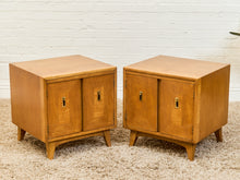 Load image into Gallery viewer, Pair of Double Door Mid Century Nightstands
