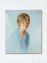 Load image into Gallery viewer, French Vintage Oil Painting Portrait