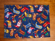 Load image into Gallery viewer, Vintage Red and Blue Cowboy Placemats