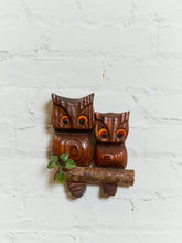 Load image into Gallery viewer, 70s Witco Style Wooden Owls