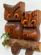 Load image into Gallery viewer, 70s Witco Style Wooden Owls